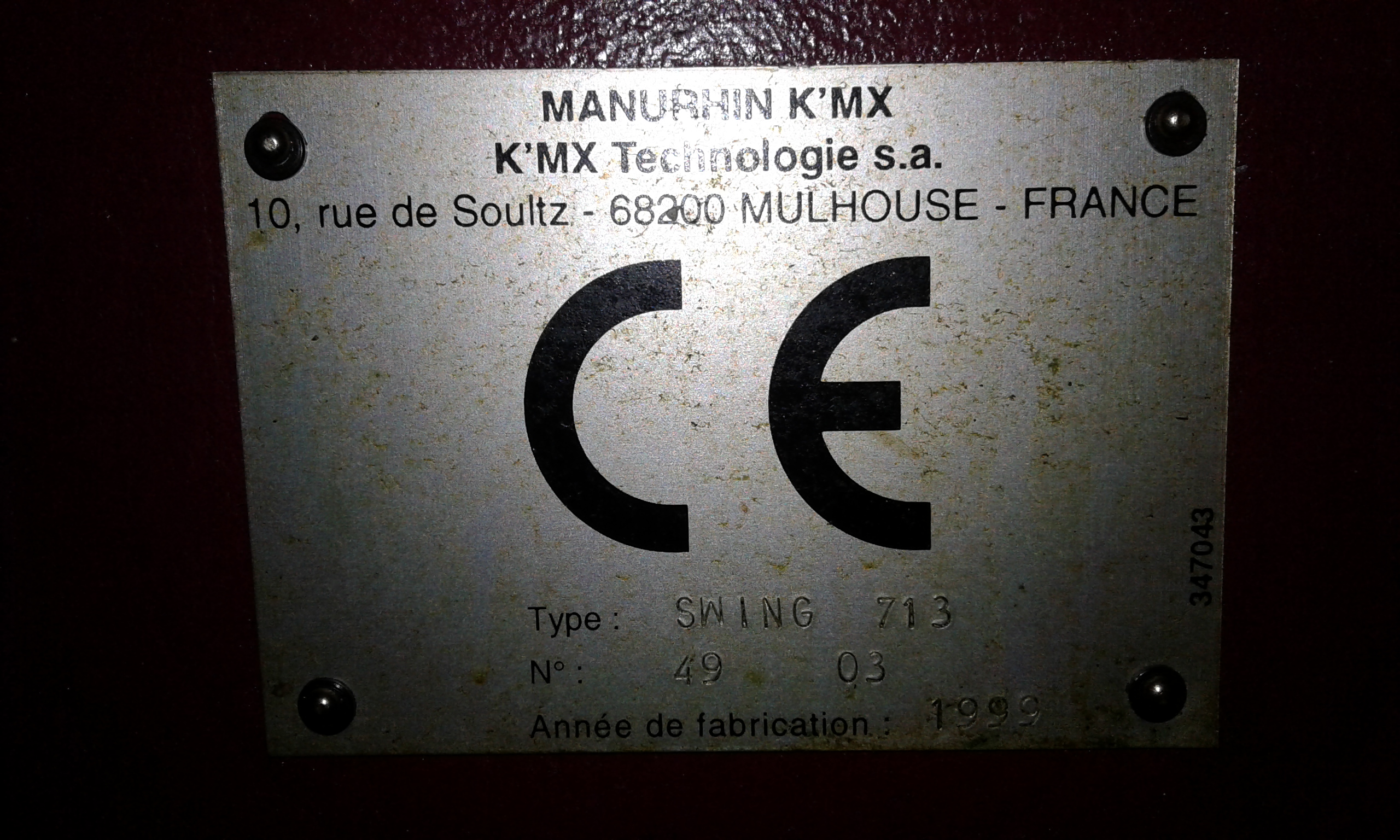 MANURHIN KMX 713 SWING  2003